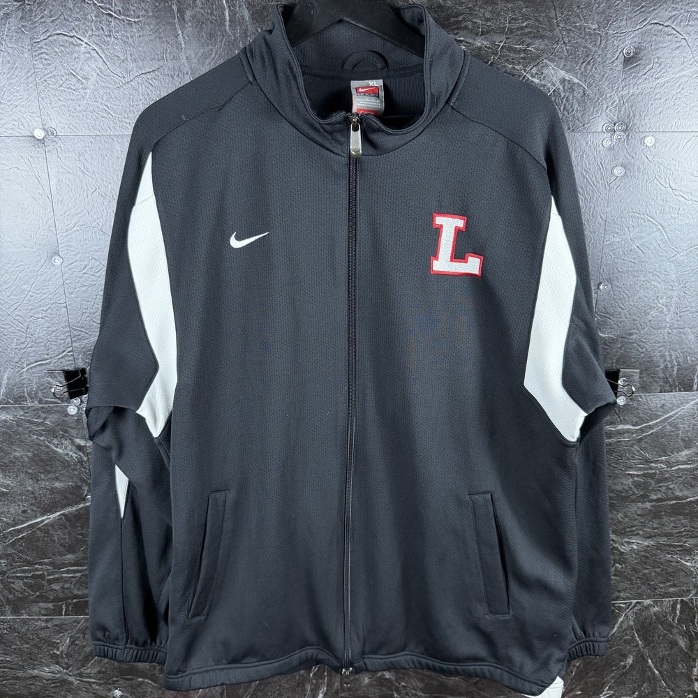 Nike Team Men's Black Vtg Striped Track Jacket XL